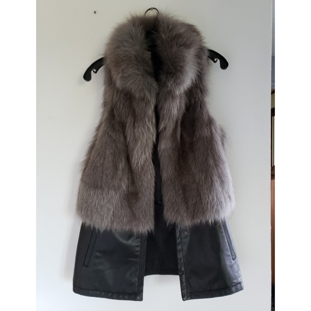 Pre-owned Reversible and Multiple Ways to Wear Fur & Leather Vest in XLNT Cond. - Picture 12 of 15